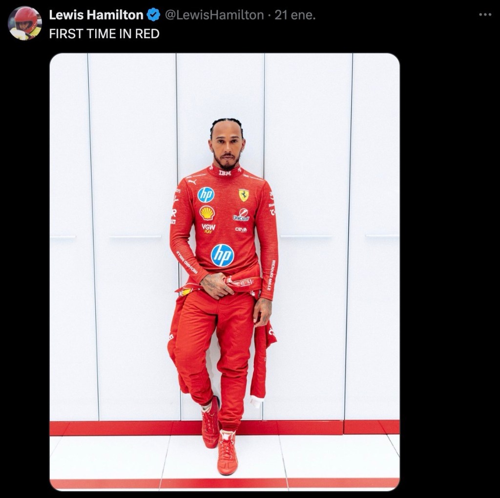 Lewis Hamilton choca en las pruebas de Ferrari