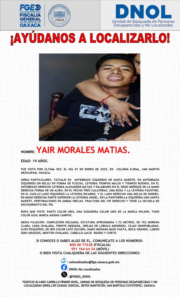 jovenes desaparecidos oaxaca 2