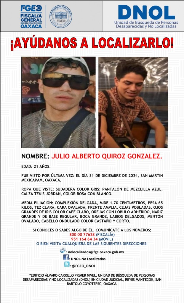 jovenes desaparecidos oaxaca