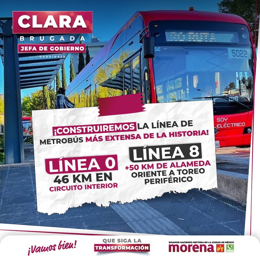 Del Metro al Metrobús: Estas serían las nuevas rutas de Movilidad de CDMX según Clara Brugada