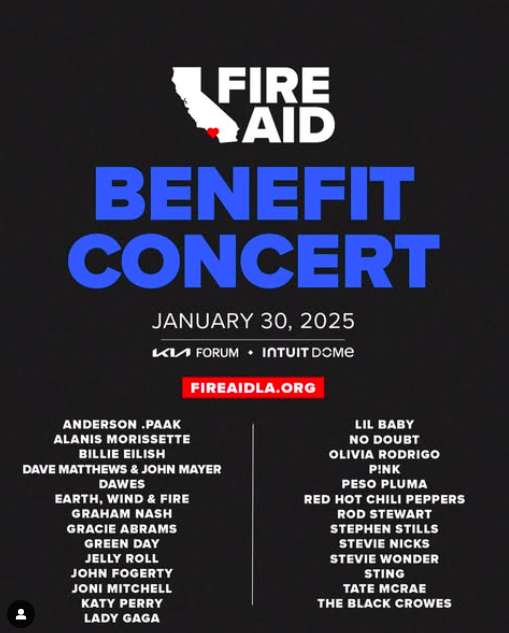 No Doubt, Olivia Rodrigo y más artistas se unen a FireAid, el concierto benéfico de Los Ángeles