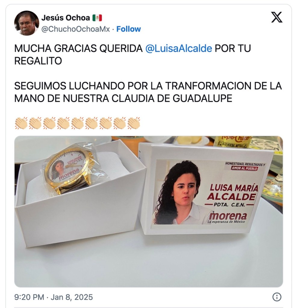 Andan regalando relojes de Luisa María Alcalde