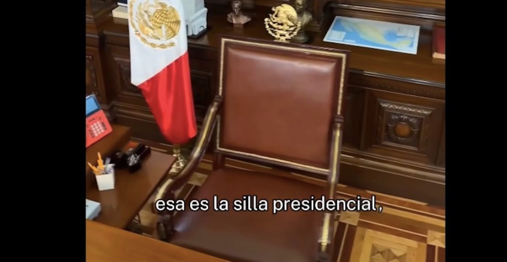 Silla presidencial de Claudia Sheinbaum