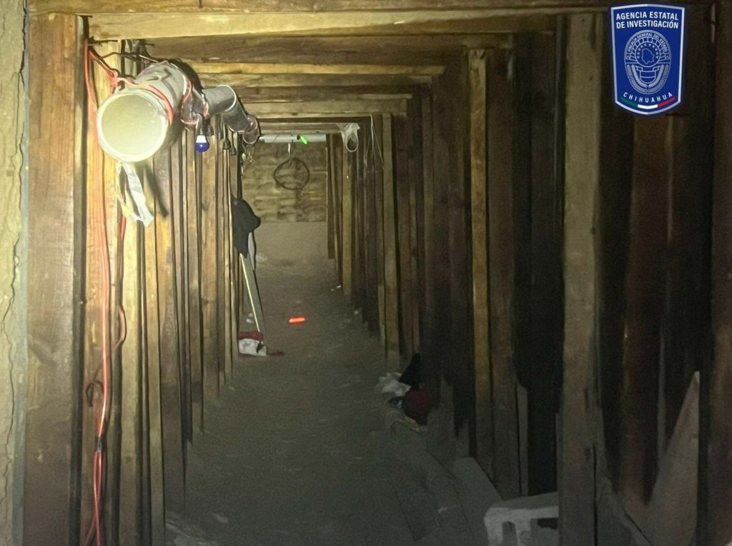 El túnel entre Ciudad Juárez y Texas para traficar migrantes y drogas