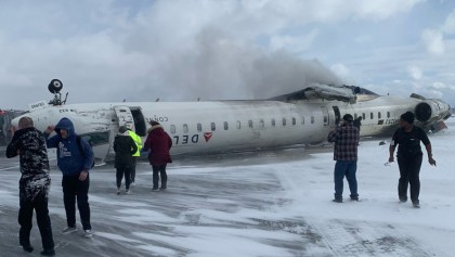 Otro más: Avión de Delta Airlines sufre accidente en aeropuerto de Toronto