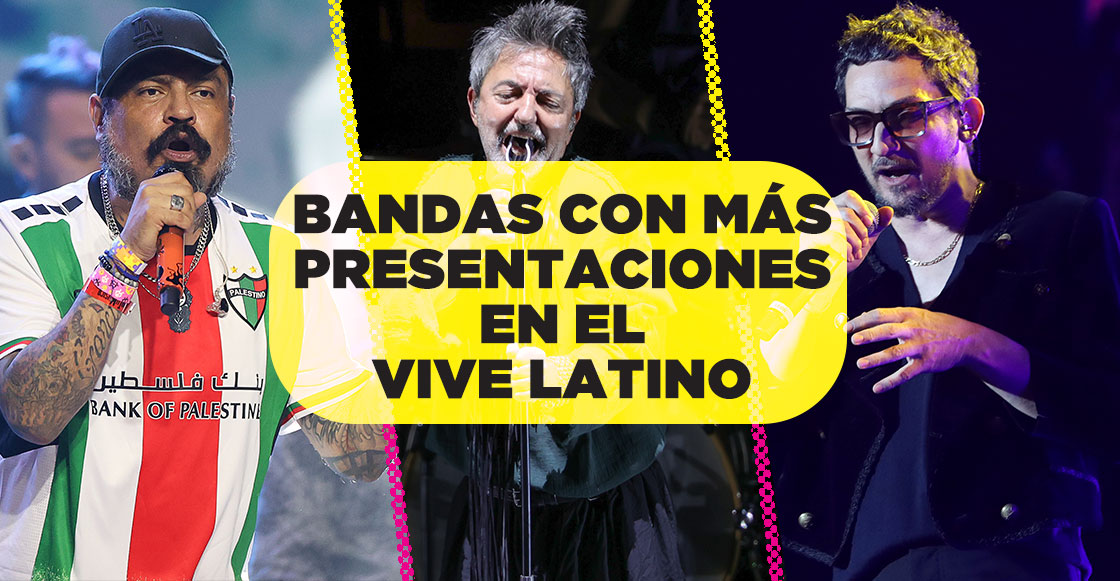 Las 10 bandas con más presentaciones en la historia del Vive Latino