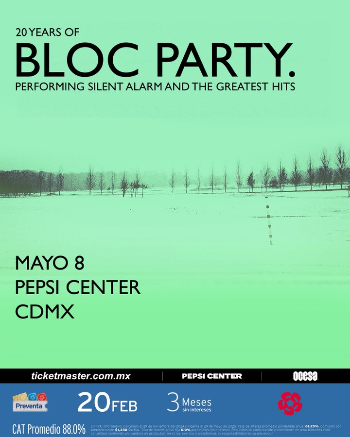 bloc party cdmx concierto