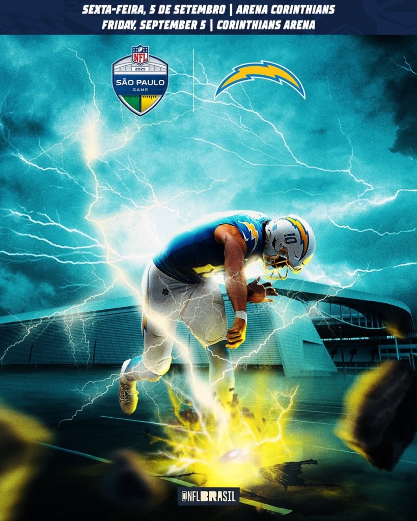 ¡La NFL vuelve a Brasil! Chargers será local en la Arena Corinthians