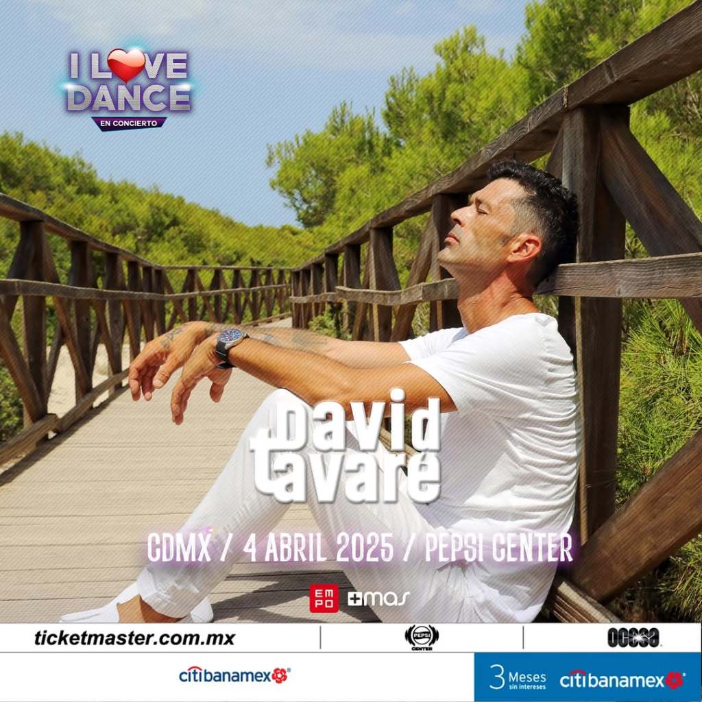 David Tavaré se presentará en I LOVE DANCE 2025 en la Ciudad de México el 4 de abril en el Pepsi Center.