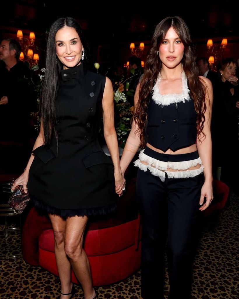 Demi Moore con su hija Scout LaRue en el afterparty de los Bafta 2025