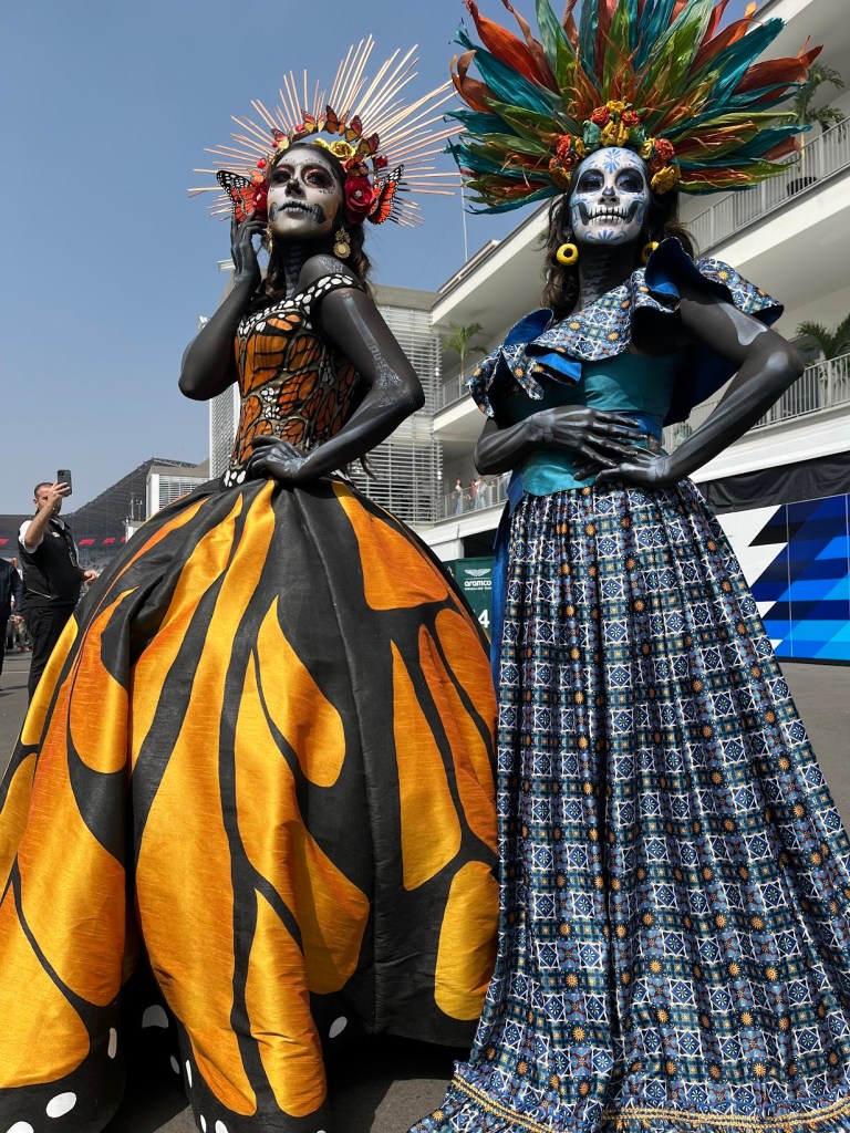 catrinas en el GP de México