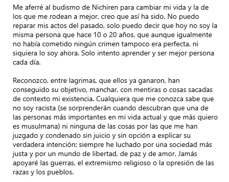 Las disculpas de Karla Sofía Gascón por tuits racistas