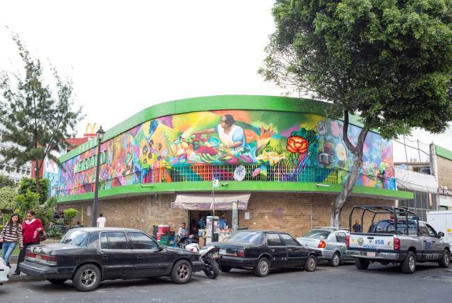 Murales famosos dentro de los mercados