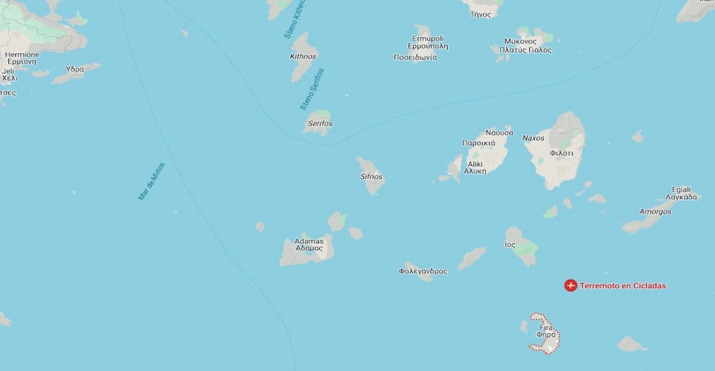 Sismos en Santorini: Una falla submarina, la posible causa de los temblores en la isla griega