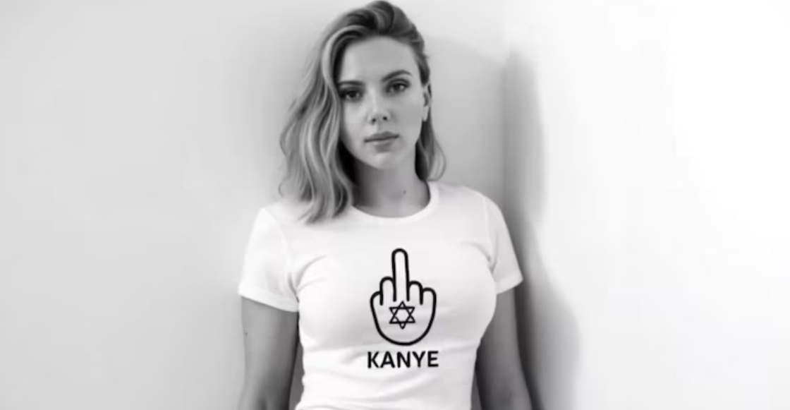 Scarlett Johansson critica el vídeo hecho con IA donde "protesta" contra Kanye West