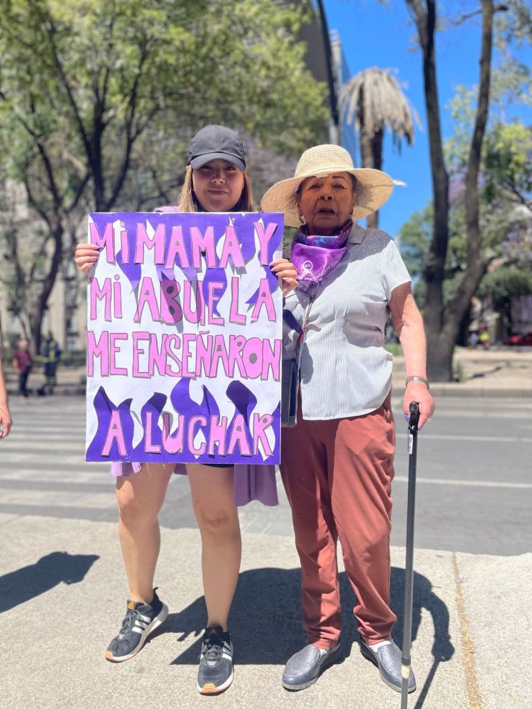 "Mi mamá y mi abuela me enseñaron a luchar".