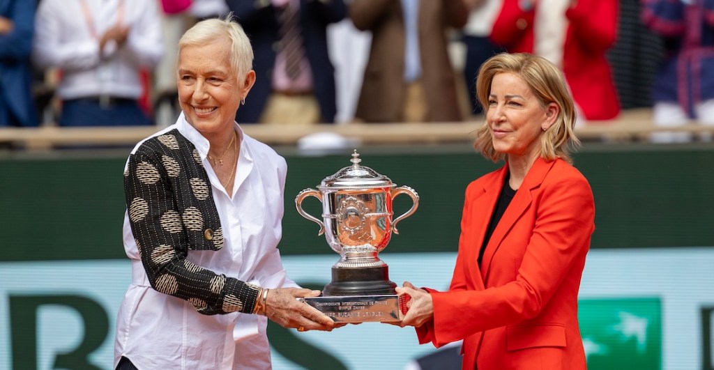 Martina Navratilova y Chris Evert.