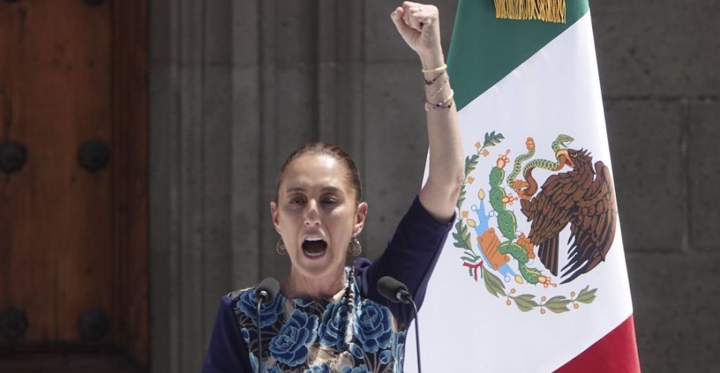 Claudia Sheinbaum en el Zócalo 