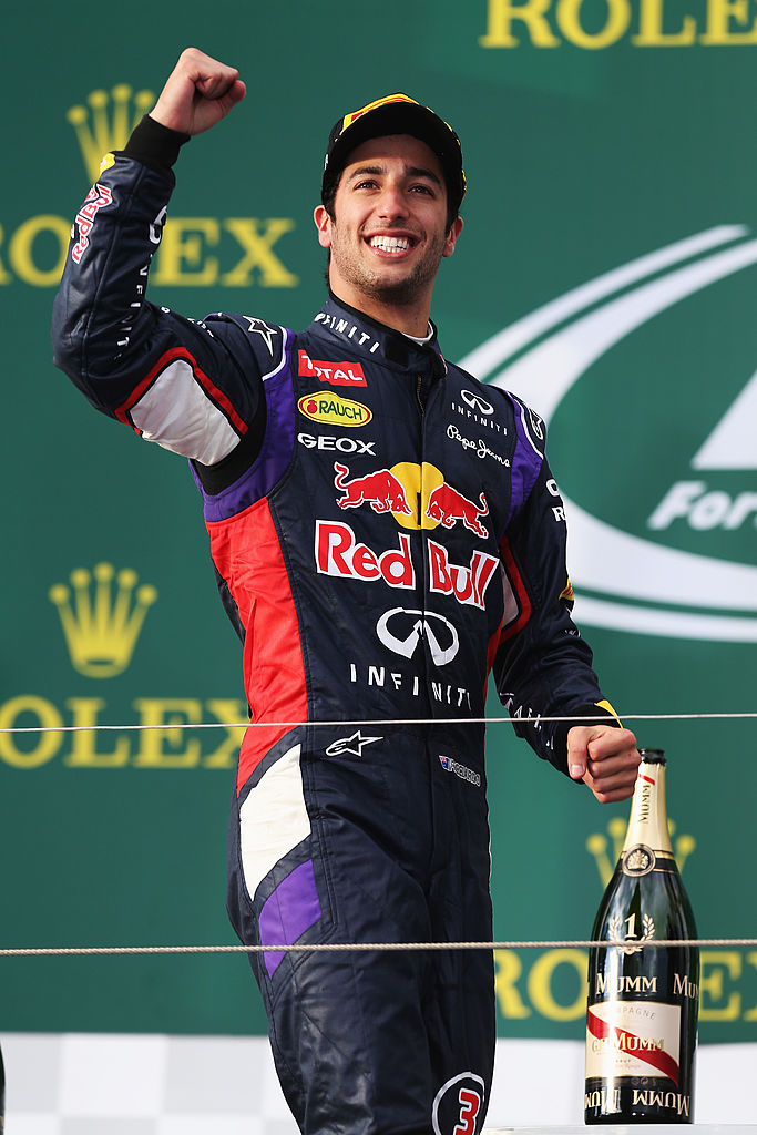 Daniel Ricciardo en su primer podio