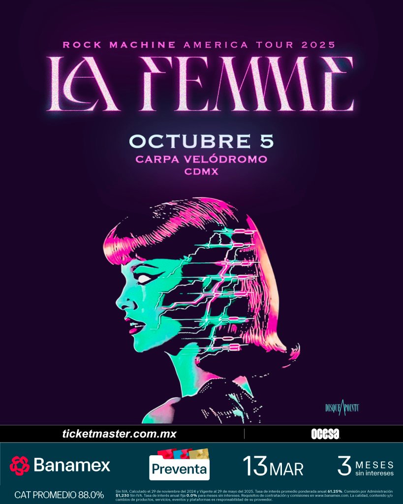 La Femme se presentará en la CDMX